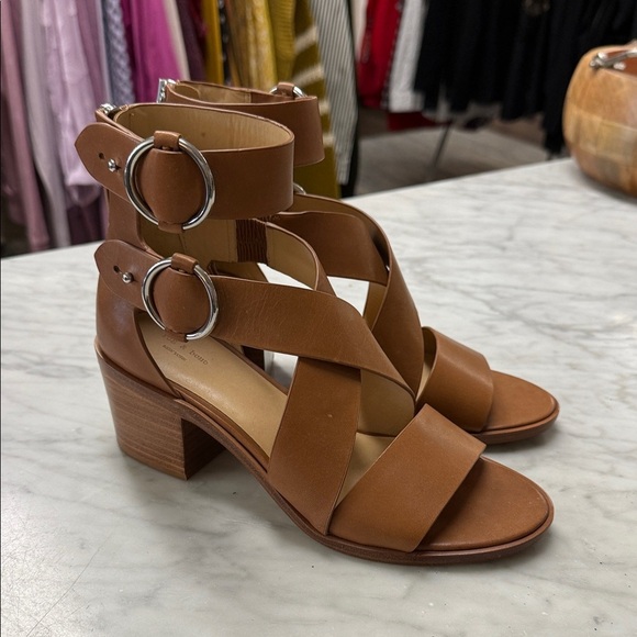 Rag & Bone Mari Leather Sandals in Tan Size 37.5